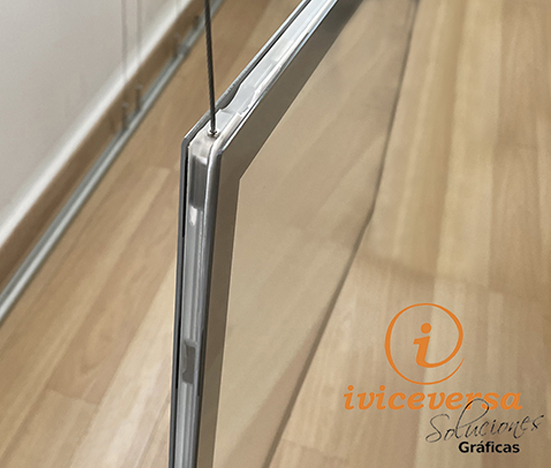 cartel escaparate inmobiliaria, Carpeta LED, portacarteles led cartel escaparate inmobiliaria, Carpeta LED, portacarteles led